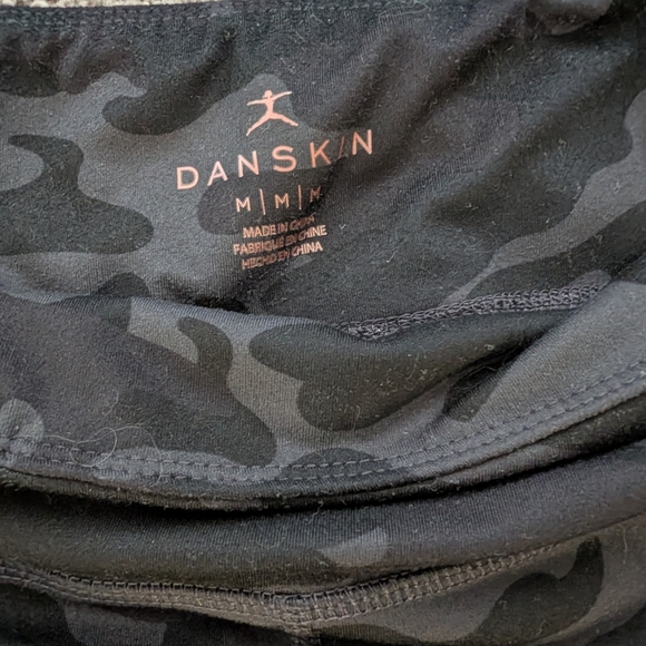 Women's Black Danskin Camo Leggings - Picture 2 of 4